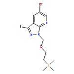 1H-Pyrazolo[3,4-b]pyridine,5-bromo-3-iodo-1-[[2-(trimethylsilyl)ethoxy]methyl]-