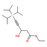 4-PENTYNOIC ACID, 3-HYDROXY-5-[TRIS(1-METHYLETHYL)SILYL]-, ETHYL ESTER