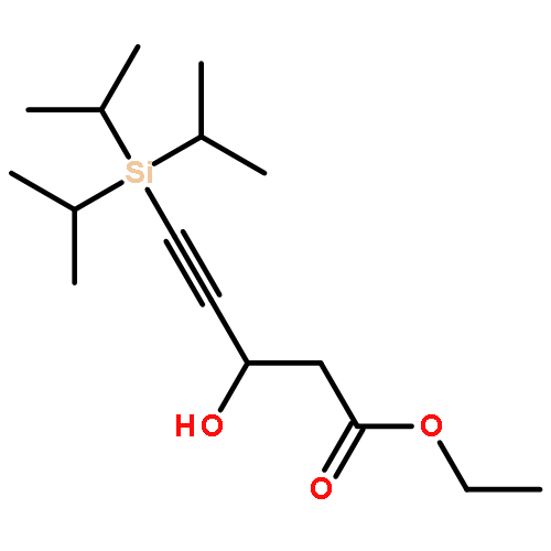 4-PENTYNOIC ACID, 3-HYDROXY-5-[TRIS(1-METHYLETHYL)SILYL]-, ETHYL ESTER