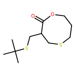 1,5-OXATHIOCAN-2-ONE, 3-[[(1,1-DIMETHYLETHYL)THIO]METHYL]-