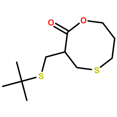 1,5-OXATHIOCAN-2-ONE, 3-[[(1,1-DIMETHYLETHYL)THIO]METHYL]-