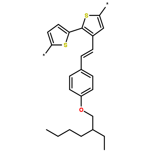 Poly[[2-[4-[(2-ethylhexyl)oxy]phenyl]ethenyl][2,2'-bithiophene]-5,5'-diyl]