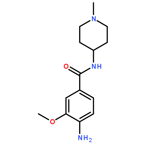 BENZAMIDE, 4-AMINO-3-METHOXY-N-(1-METHYL-4-PIPERIDINYL)-