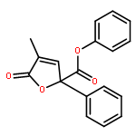 2-Furancarboxylic acid, 2,5-dihydro-4-methyl-5-oxo-2-phenyl-, phenylester