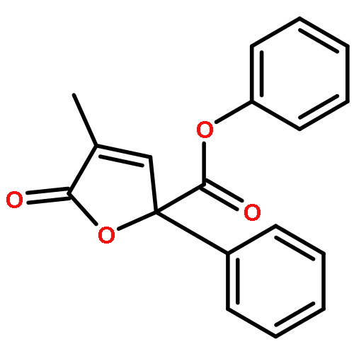 2-Furancarboxylic acid, 2,5-dihydro-4-methyl-5-oxo-2-phenyl-, phenylester