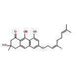 6-{[(2E)-3,7-dimethylocta-2,6-dien-1-yl]oxy}-3,8,9-trihydroxy-3-methyl-3,4-dihydroanthracen-1(2H)-one