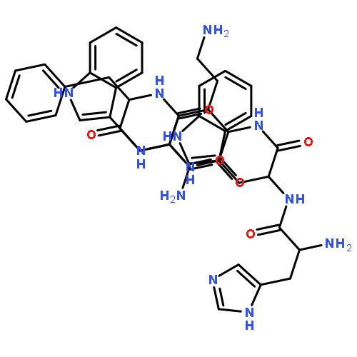 (2s)-6-amino-2-[[2-[[(2s)-2-[[(2s)-2-[[(2r)-2-[[(2s)-2-amino-3-(1h-imidazol-5-yl)propanoyl]amino]-3-(1h-indol-3-yl)propanoyl]amino]propanoyl]amino]-3-(1h-indol-3-yl)propanoyl]amino]-3-phenylpropanoyl]amino]hexanamide