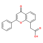 2-(4-oxo-2-phenylchromen-8-yl)acetic Acid