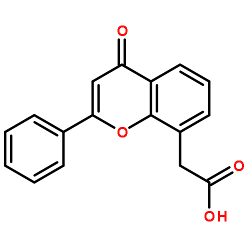 2-(4-oxo-2-phenylchromen-8-yl)acetic Acid