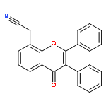 4H-1-Benzopyran-8-acetonitrile, 4-oxo-2,3-diphenyl-