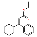 2-Propenoic acid, 3-cyclohexyl-3-phenyl-, ethyl ester, (2E)-