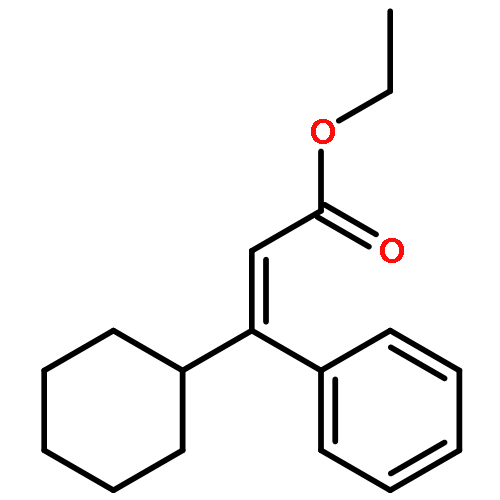 2-Propenoic acid, 3-cyclohexyl-3-phenyl-, ethyl ester, (2E)-