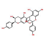 (6S,10S,11S,14S,15R)-6,10-bis(4-hydroxyphenyl)-11,12-dihydro-10H,14H-6,14-methanochromeno[7,6-d][1,3]benzodioxocine-1,3,11,13,15-pentol