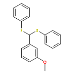 BENZENE, 1-[BIS(PHENYLTHIO)METHYL]-3-METHOXY-