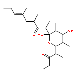 2,4-dideoxy-2,4-dimethyl-5-[(1S)-1-methyl-2-oxobutyl]-1-C-[(1R,3R,5E)-1,3,5-trimethyl-2-oxooct-5-en-1-yl]-alpha-L-ribopyranose