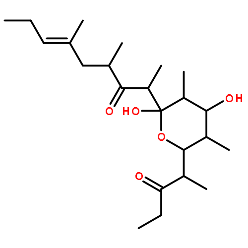 2,4-dideoxy-2,4-dimethyl-5-[(1S)-1-methyl-2-oxobutyl]-1-C-[(1R,3R,5E)-1,3,5-trimethyl-2-oxooct-5-en-1-yl]-alpha-L-ribopyranose