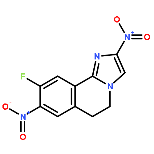 IMIDAZO[2,1-A]ISOQUINOLINE, 9-FLUORO-5,6-DIHYDRO-2,8-DINITRO-