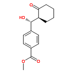 Benzoic acid, 4-[(R)-hydroxy[(1S)-2-oxocyclohexyl]methyl]-, methyl ester