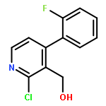 3-Pyridinemethanol, 2-chloro-4-(2-fluorophenyl)-