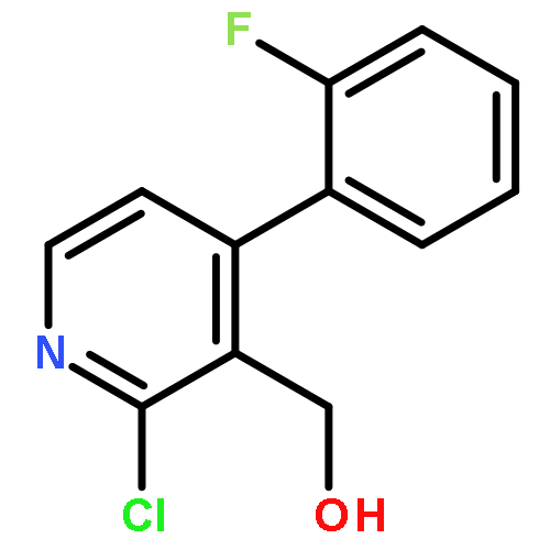 3-Pyridinemethanol, 2-chloro-4-(2-fluorophenyl)-