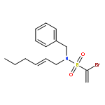 ETHENESULFONAMIDE, 1-BROMO-N-(2E)-2-HEXENYL-N-(PHENYLMETHYL)-