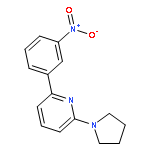 Pyridine, 2-(3-nitrophenyl)-6-(1-pyrrolidinyl)-