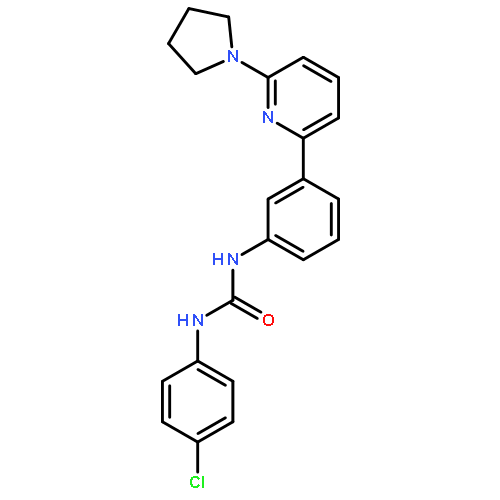 1-(4-Chloro-phenyl)-3-[3-(6-pyrrolidin-1-yl-pyridin-2-yl)-phenyl]-urea