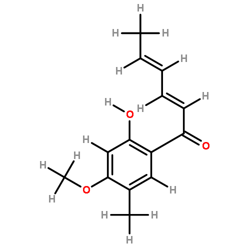 1-(2'-hydroxy-4'-methoxy-5'-methylphenyl)-2,4-E,E-hexadien-1-one