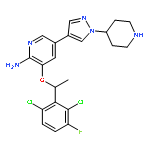 3-(1-(2,6-Dichloro-3-fluorophenyl)ethoxy)-5-(1-(piperidin-4-yl)-1H-pyrazol-4-yl)pyridin-2-amine