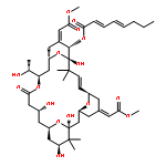 2,4-Octadienoic acid,(1S,3S,5Z,7R,8E,11S,12S,13E,15S,17R,21R,23R,25S)-1,11,21,25-tetrahydroxy-17-[(1R)-1-hydroxyethyl]-5,13-bis(2-methoxy-2-oxoethylidene)-10,10,26,26-tetramethyl-19-oxo-18,27,28,29-tetraoxatetracyclo[21.3.1.13,7.111,15]nonacos-8-en-12-ylester, (2E,4E)-