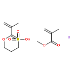 potassium; methyl 2-methylprop-2-enoate; 3-(2-methylprop-2-enoyloxy)propane-1-sulfonic acid