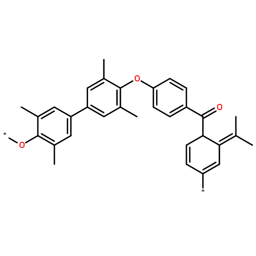 Poly[oxy(2,6-dimethyl-1,4-phenylene)(1-methylethylidene)(3,5-dimethyl-
1,4-phenylene)oxy-1,4-phenylenecarbonyl-1,4-phenylene]