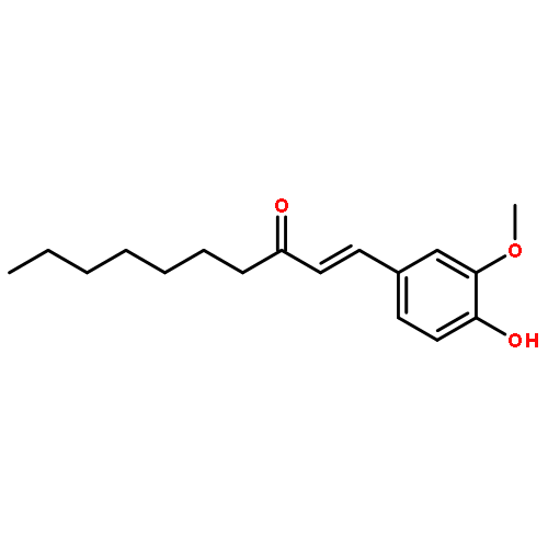 1-(4-hydroxy-3-methoxyphenyl)dec-1-en-3-one