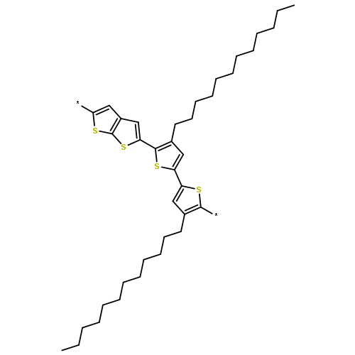 Poly[thieno[2,3-b]thiophene-2,5-diyl(4,4'-didodecyl[2,2'-bithiophene]-5,
5'-diyl)]