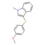 1H-Indole, 3-[(4-methoxyphenyl)thio]-1-methyl-