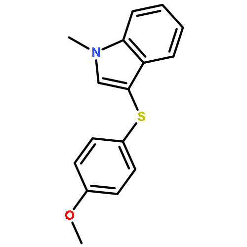 1H-Indole, 3-[(4-methoxyphenyl)thio]-1-methyl-