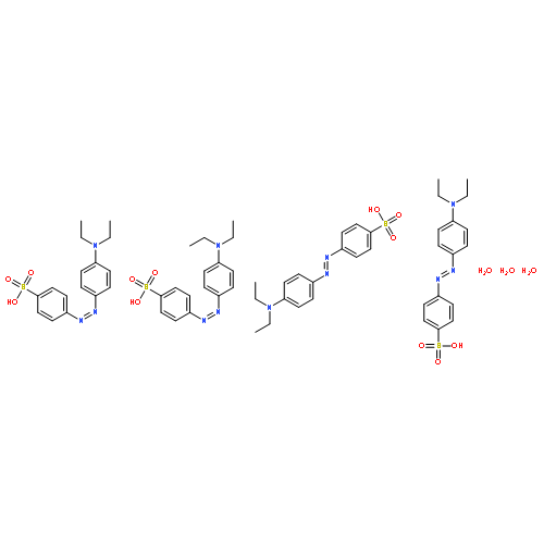 Benzenesulfonic acid, 4-[[4-(diethylamino)phenyl]azo]-, hydrate (4:3)