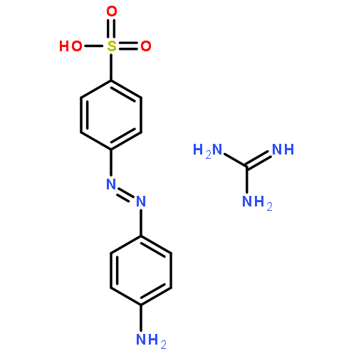 BENZENESULFONIC ACID, 4-[(4-AMINOPHENYL)AZO]-, COMPD. WITH GUANIDINE(1:1)