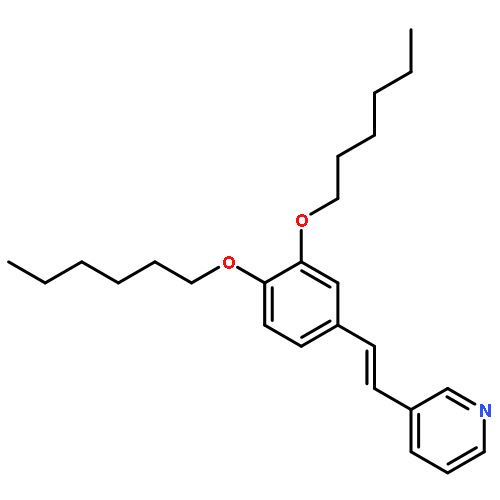 PYRIDINE, 3-[(1E)-2-[3,4-BIS(HEXYLOXY)PHENYL]ETHENYL]-