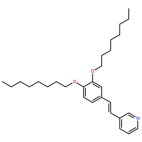 Pyridine, 3-[(1E)-2-[3,4-bis(octyloxy)phenyl]ethenyl]-