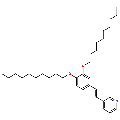 PYRIDINE, 3-[(1E)-2-[3,4-BIS(DECYLOXY)PHENYL]ETHENYL]-