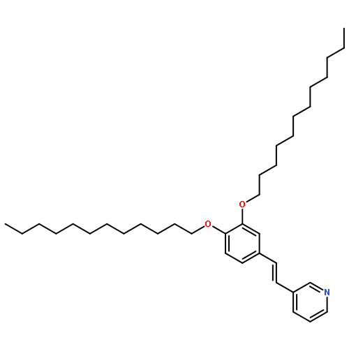 Pyridine, 3-[(1E)-2-[3,4-bis(dodecyloxy)phenyl]ethenyl]-