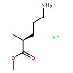 Pentanoic acid, 5-amino-2-methyl-, methyl ester, hydrochloride, (2S)-