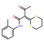 Butanamide, 2-(1,3-dithian-2-ylidene)-N-(2-methylphenyl)-3-oxo-