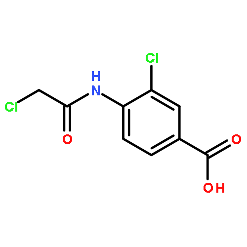 3-Chloro-4-(2-chloroacetamido)benzoic acid