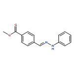 Benzoic acid, 4-[(phenylhydrazono)methyl]-, methyl ester