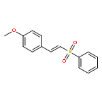 Benzene, 1-methoxy-4-[(1E)-2-(phenylsulfonyl)ethenyl]-