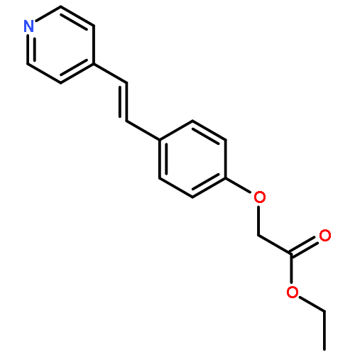 Acetic acid, [4-[(1E)-2-(4-pyridinyl)ethenyl]phenoxy]-, ethyl ester