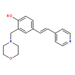 PHENOL, 2-(4-MORPHOLINYLMETHYL)-4-[(1E)-2-(4-PYRIDINYL)ETHENYL]-