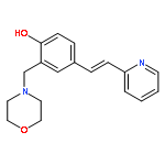 Phenol, 2-(4-morpholinylmethyl)-4-[(1E)-2-(2-pyridinyl)ethenyl]-